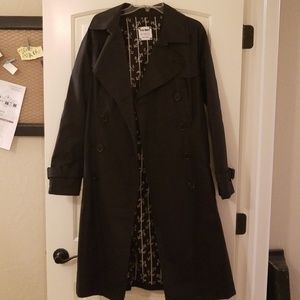 Old Navy Black Trenchcoat M